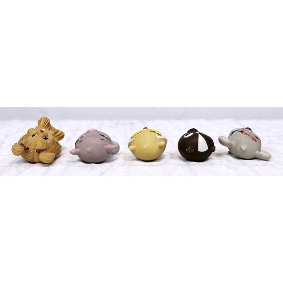 5 Pc Bobblehead Animal Figurines Dog Yellow Raccoon Mouse Ferret Bratz Pet Pals - Picture 5 of 6